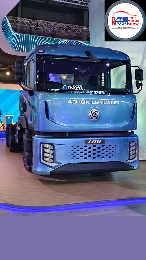 Ashok Leyland Launch 5532AN LNG + CNG truck in Auto Expo 2023