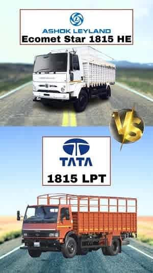 Battle of Tata 1815 LPT and Ashok Leyland Ecomet Star 1815 HE