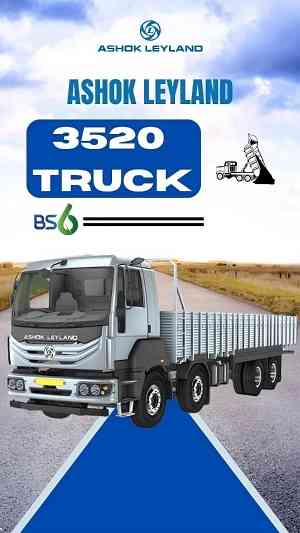 Ashok Leyland 3520 Bs6 - 12 Wheeler Truck with Twin Steer & Lift Axle Option