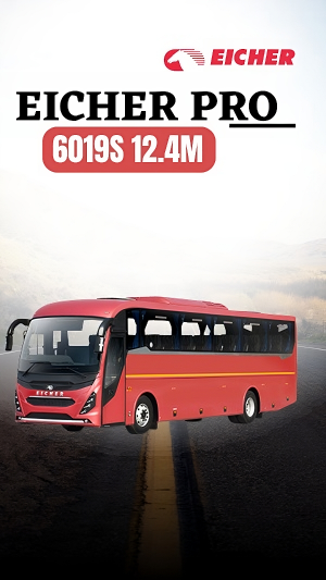 New Eicher Pro 6019S 12.4M Bus With Best in Class Comfort