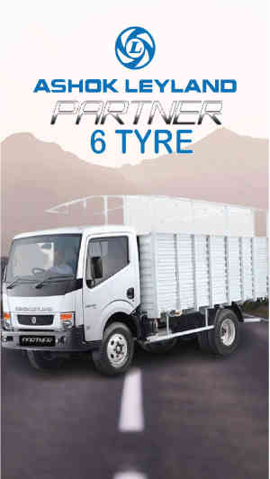 Ashok Leyland Partner 6 tyre truck with price, payload and mileage