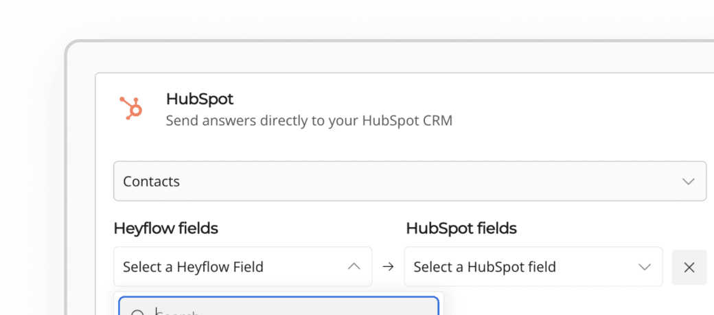 Heyflow screenshot - CRM integrations