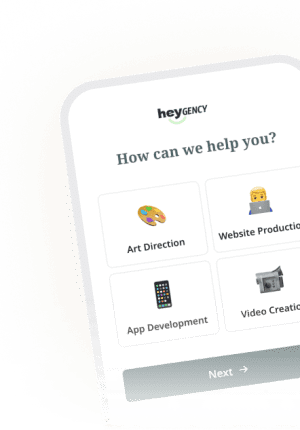 Heyflow-Handy-Screenshot – Hilfefrage