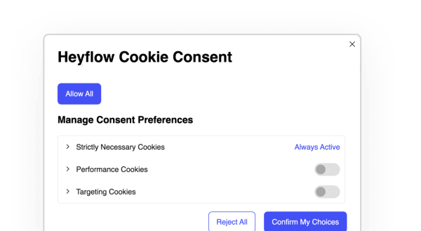 Heyflow-Screenshot – Cookie-Zustimmungseinstellungen