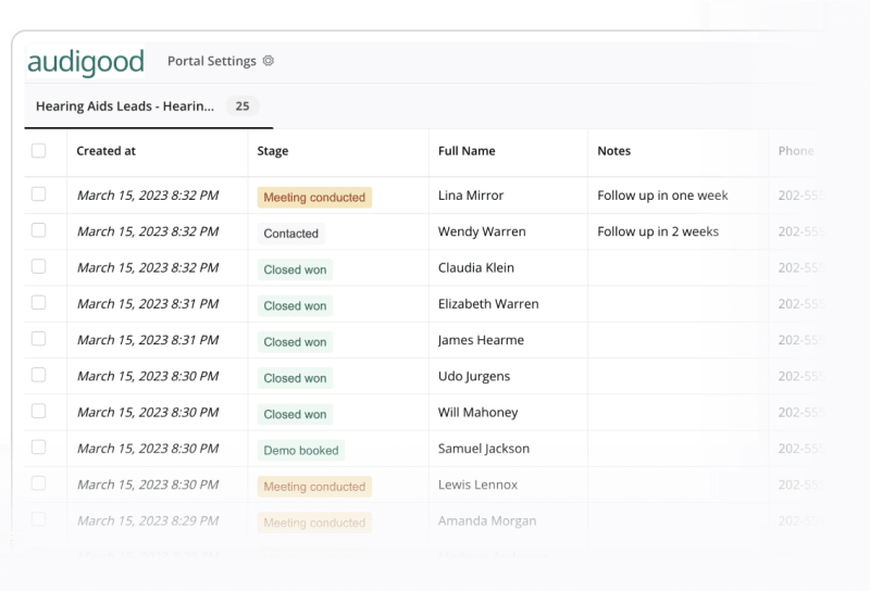 Heyflow screenshot - portal settings