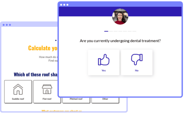 Heyflow screenshots - dental treatment question