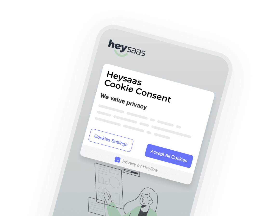 Heyflow mobile screenshot - cookie consent