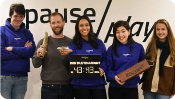 Heyflow team as the escape room winners