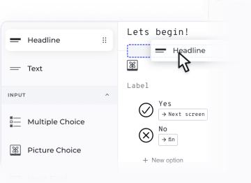 Screenshot of a flow showing text editing settings