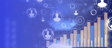 Balkendiagramm mit Avatar-Illustrationen