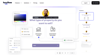 Heyflow hero screenshot