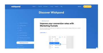 Screenshot des Wishpond-Helden