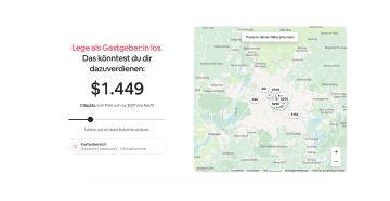 Screenshot des Airbnb-Rechners