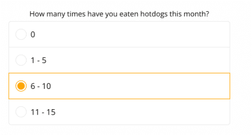 Radio buttons with different answers