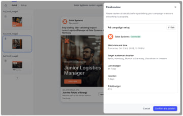 A screenshot of Heyflow's AI ad campaigns