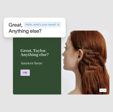 A screenshot of Typeform's form builder