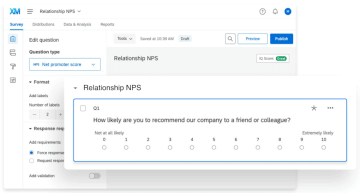 A screenshot of Qualtrics survey maker
