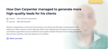 The story of Dan Carpenter and how he managed to generate more high-quality leads for his clients using Heyflow