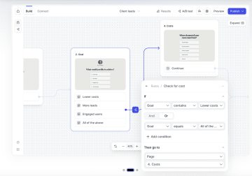 A screenshot of Heyflow's form builder