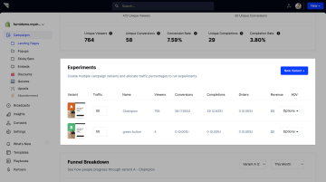 Funnel builders with integrated a/b testing: ConvertFlow