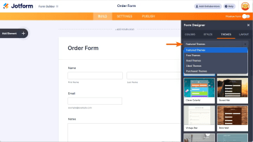 Online form builder: Jotform