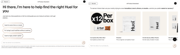 Huel's quiz funnel