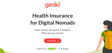 Insurance quiz funnel: Genki landing page