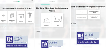 Solar Quiz Funnel Beispiele: 1KOMMA5°