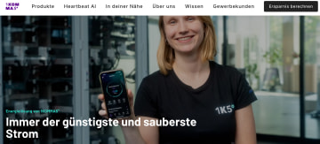 Solar Quiz Funnel Beispiele: 1KOMMA5° Landing Page