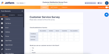 Cognito Forms alternative: Jotform