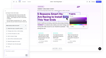 Landing page funnel builder