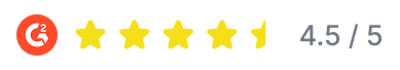 G2 ratings 4.2/5