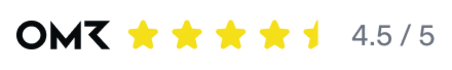 OMR ratings 4.4/5