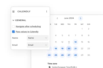 Screenshot of Heyflow's calendly integration