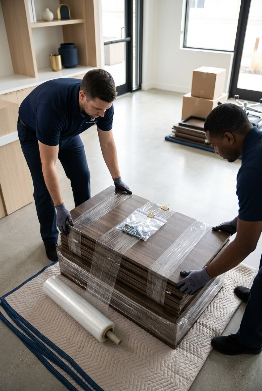 100% Furniture Wrapping & Floor Protection