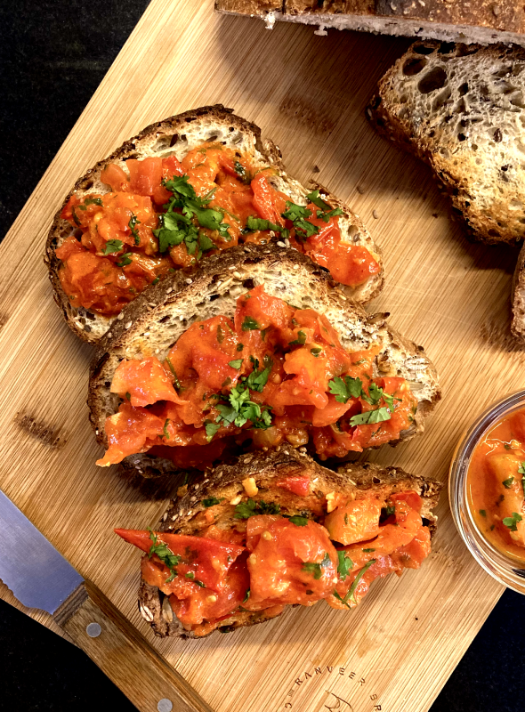 Bruschetta is a classic Italian appetizer. This recipe is a perfect way to capture flavor of ripened tomatoes, garlic, and olive oil. Think of it as summer on toast! Spoon the mixture over thick slices of toasted or grilled bread