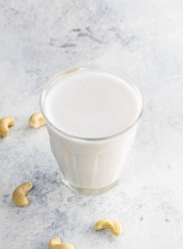 Cashew milk is a great creamy, vegan, substitute for regular milk
