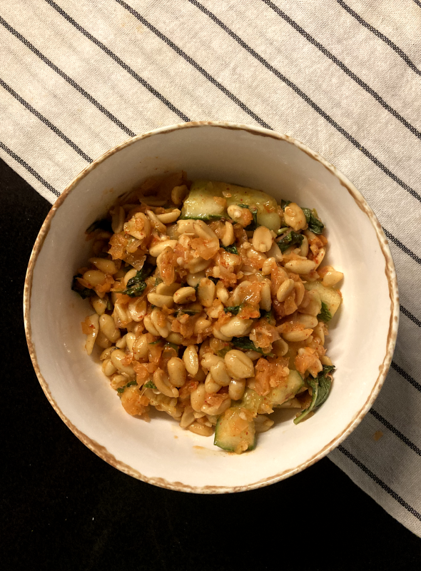 Jazzy Peanuts were inspired by South India's Sundal. Peanuts, onions, mint and cucumber add the right freshness and kick - eat it as a snack or even use it as a salsa.