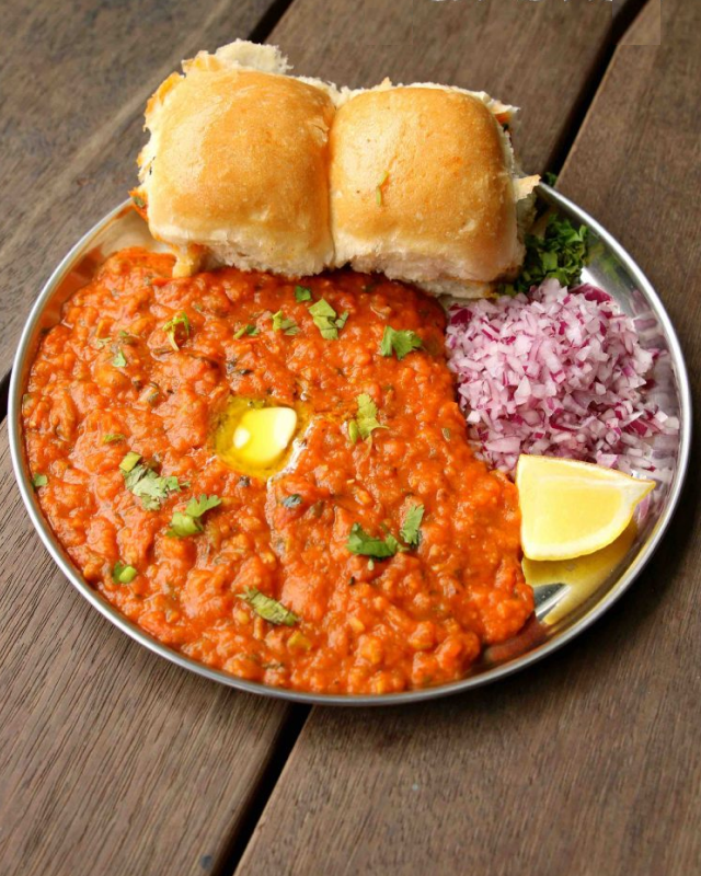 Taste tested and approved by Mumbaikars, this Pav Bhaji is the real deal and must only be eaten with finely diced onion and butter-toasted pav