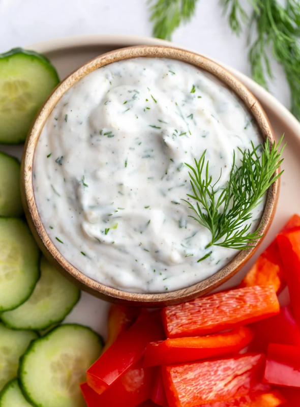 This easy dill dip is creamy and flavorful, and ready in minutes! Dill dip is great served with your favorite fresh chopped vegetables, chips, crackers, and toasted bread