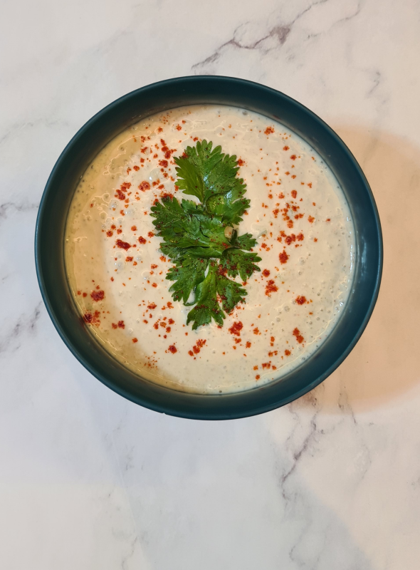 This easy homemade Cucumber Raita is so refreshing. Made with minced cucumber, and yogurt, and flavored with spices, it is a perfect easy side dish. Serve it as an accompaniment to biryani, pulao, or any Indian meal.