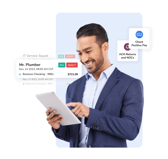 ACH Positive Pay feature on Alkami Treasury Management Solution