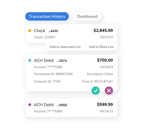 positive pay and ach reporting for banks and credit unions