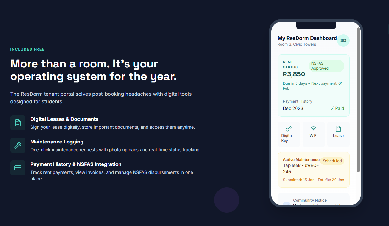 Tenant Mobile Interface