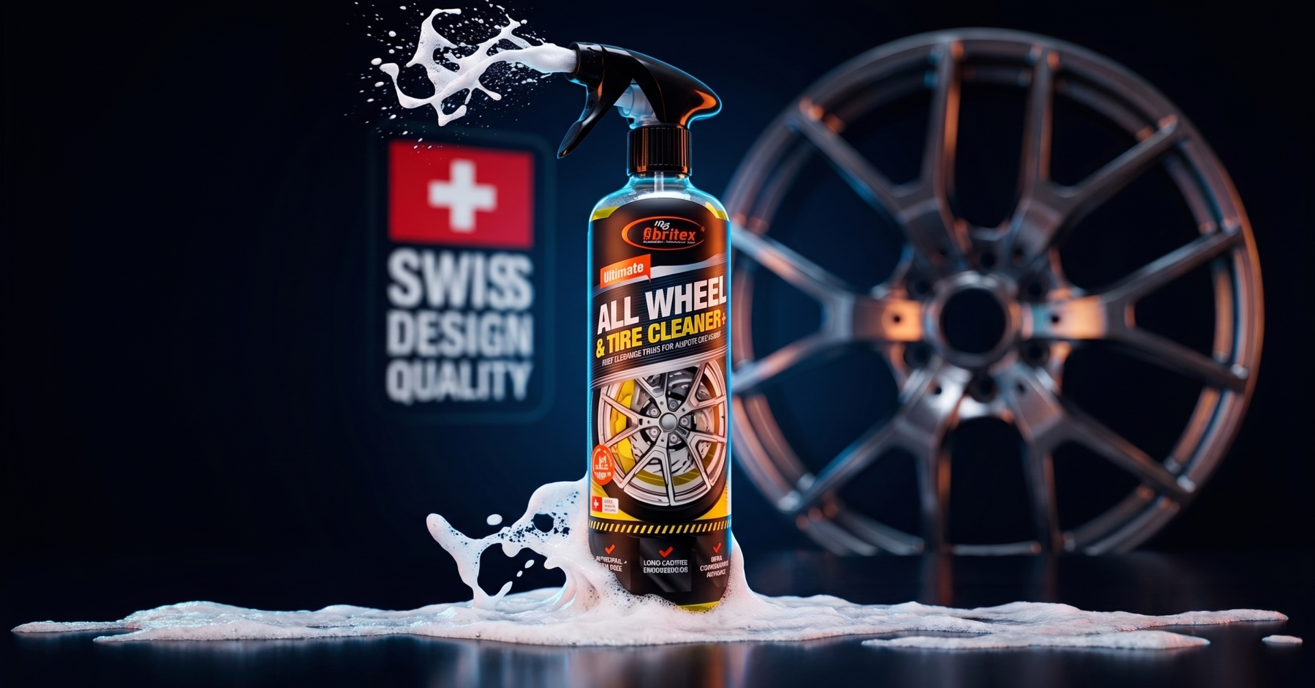 Felgen- und Reifenreiniger. Swiss Made Detailing .
