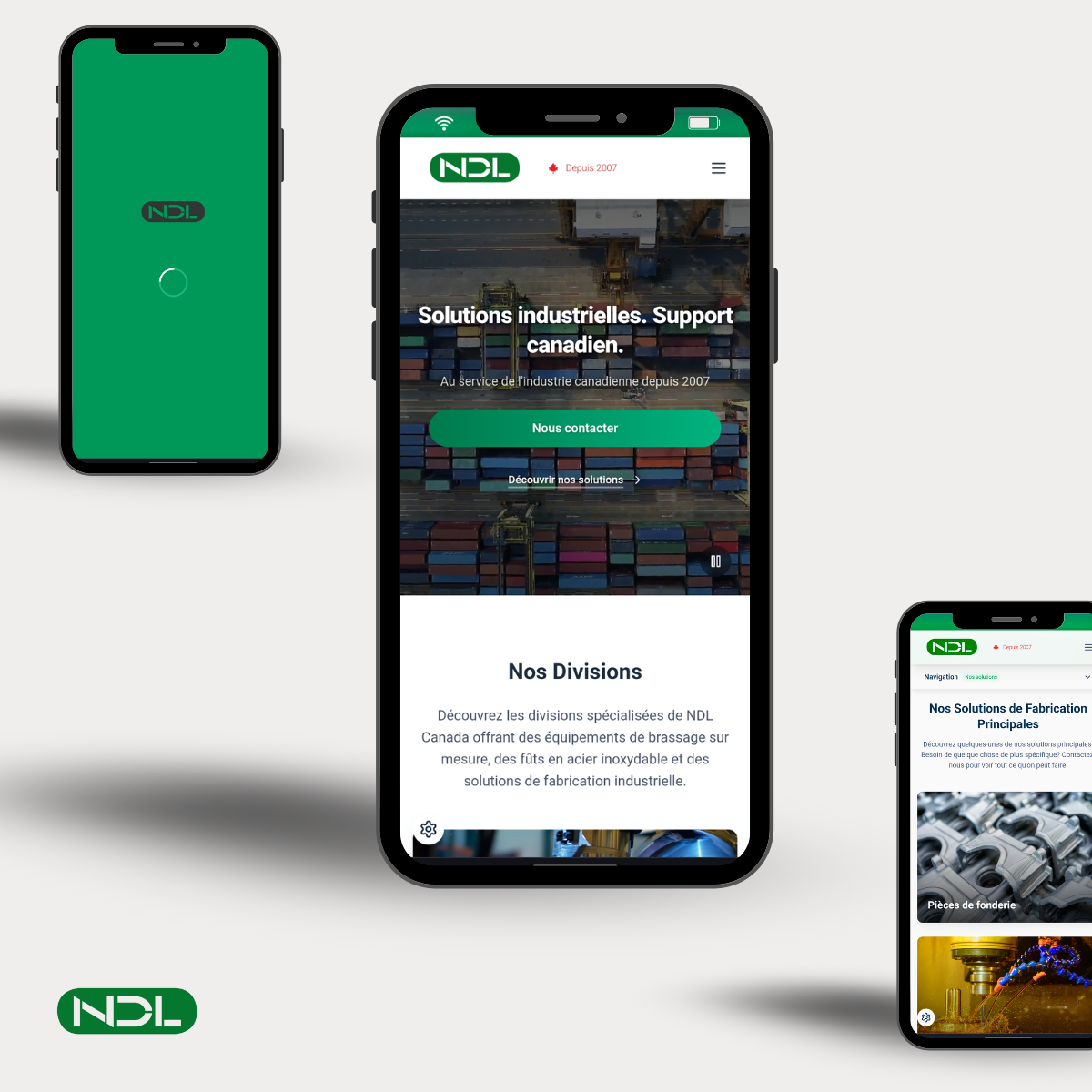 Mobile View of NDL Website