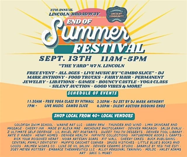 5th Annual End of Summer Festival