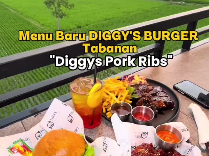 Burger kebanggaan warga Tabanan nih @Diggy’s Burger