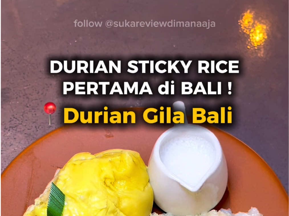 DURIAN + STICKY RICE = COMBO GILA! 🤯💛