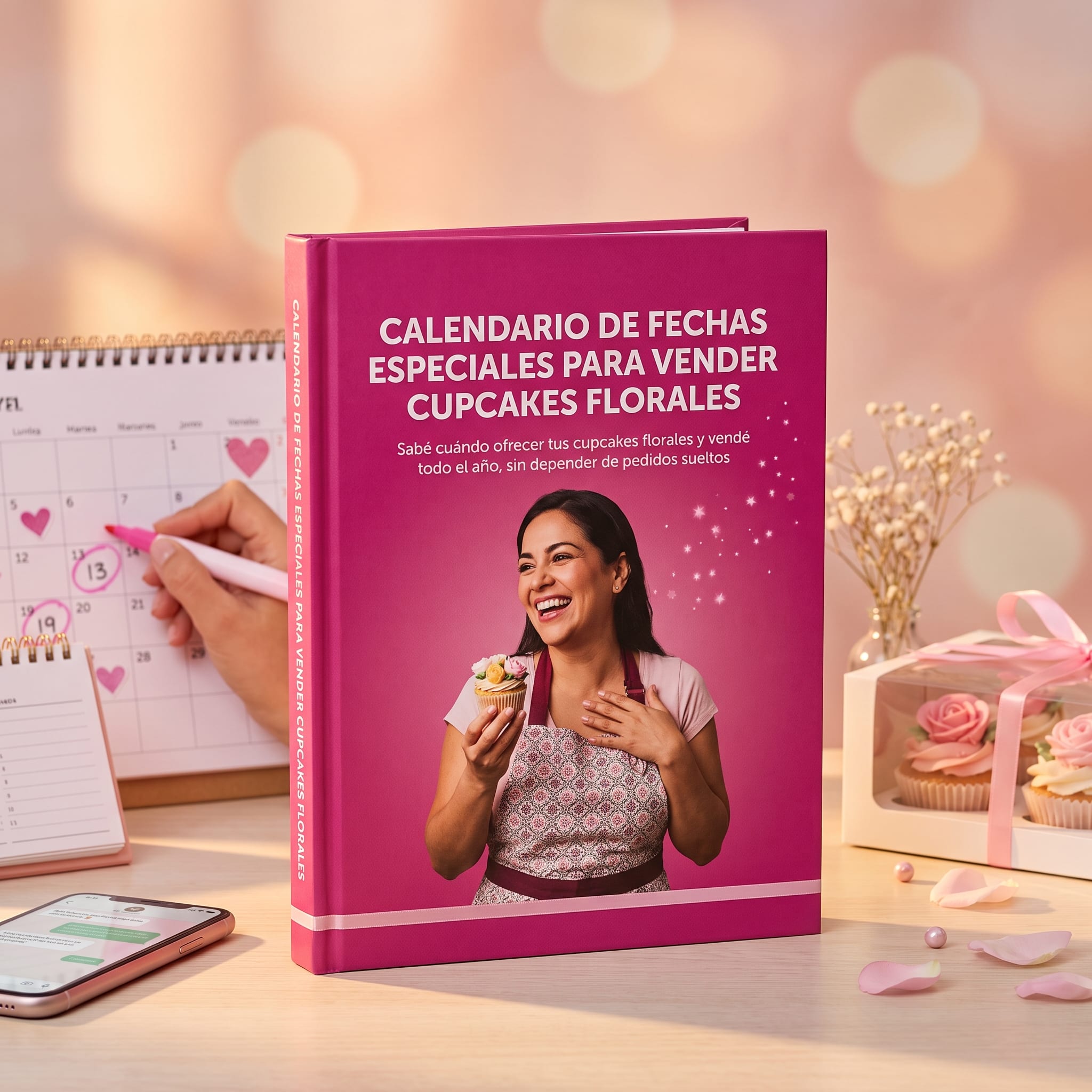 Calendario de Fechas Especiales para Vender Cupcakes Florales